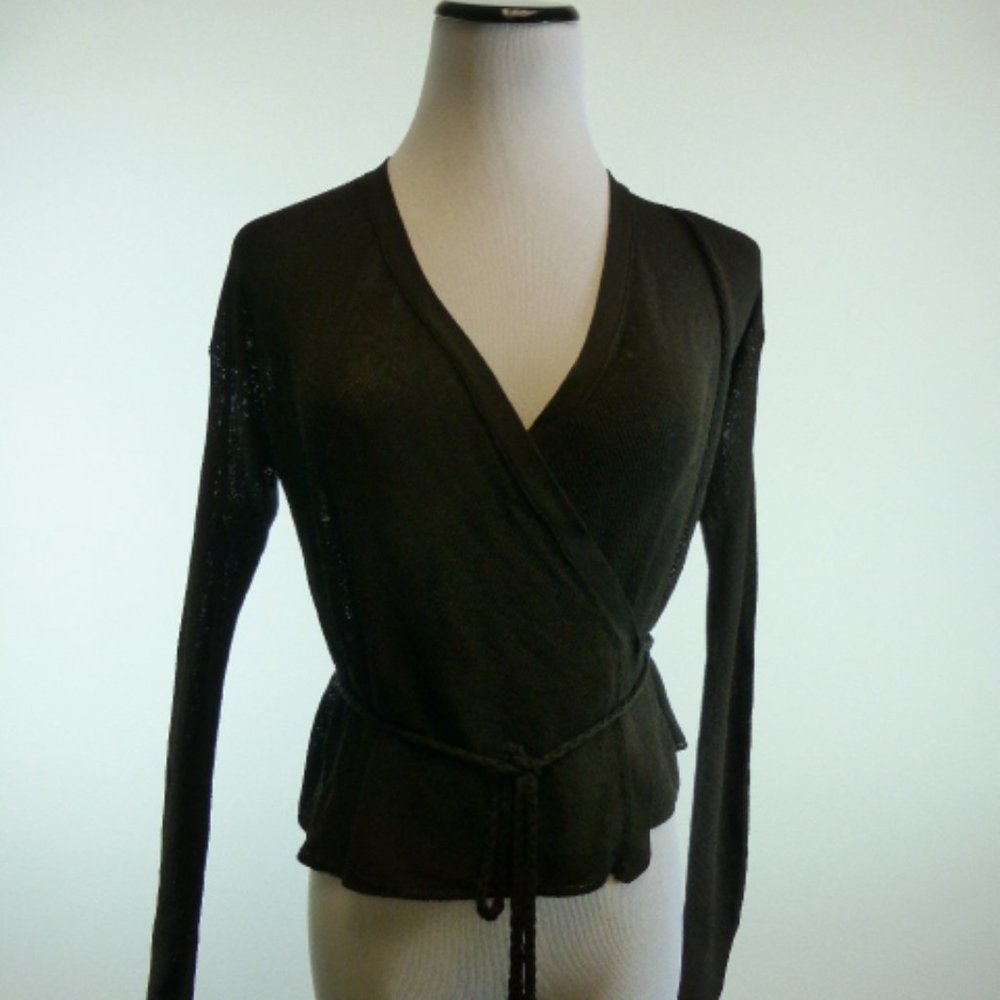 MAX MARA wrap around sweater top Made in Italy M